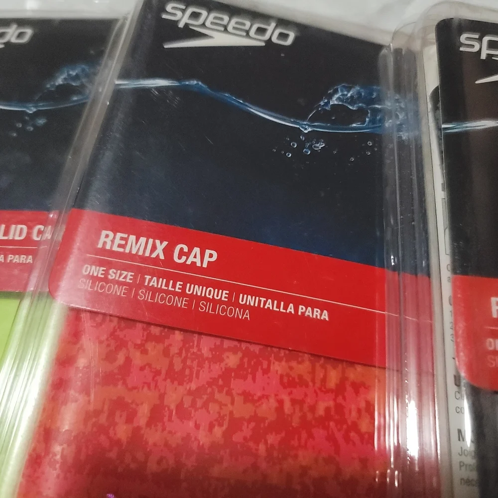 Speedo Assorted One Size Swim Cap Elastomeric